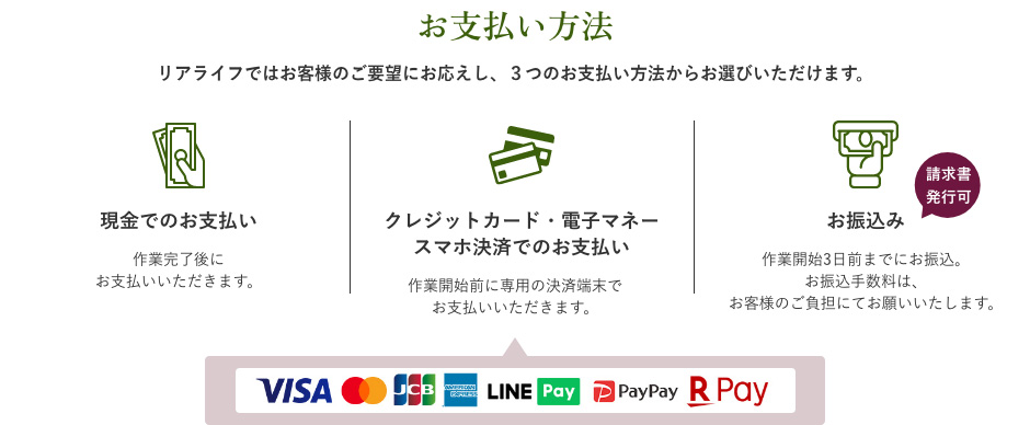 お支払い方法
